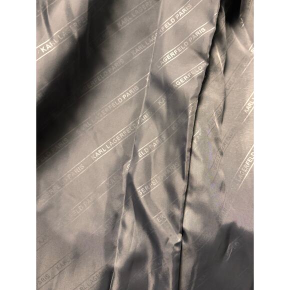 NWT Karl Lagerfeld Women’s Large Wool-Blend Belted Coat - Picture 6 of 6